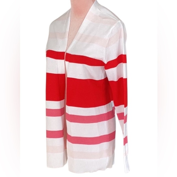 Striped Cardigan Sweater - Red and Pink NWT Small - Picture 2 of 8